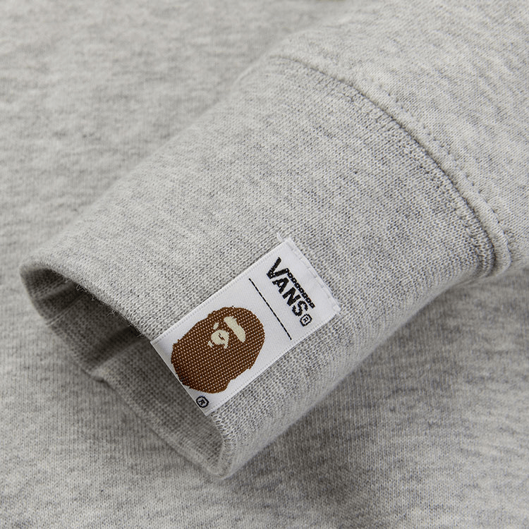 Vans x BAPE Logo Hoodie Grey — фото 3