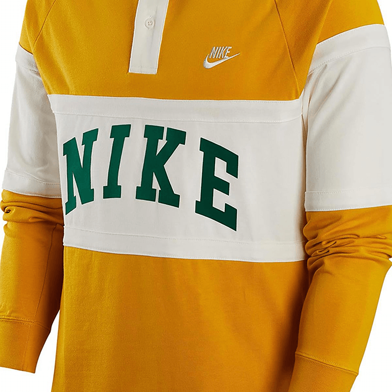 Nike Long Sleeve Polo Yellow — фото 2