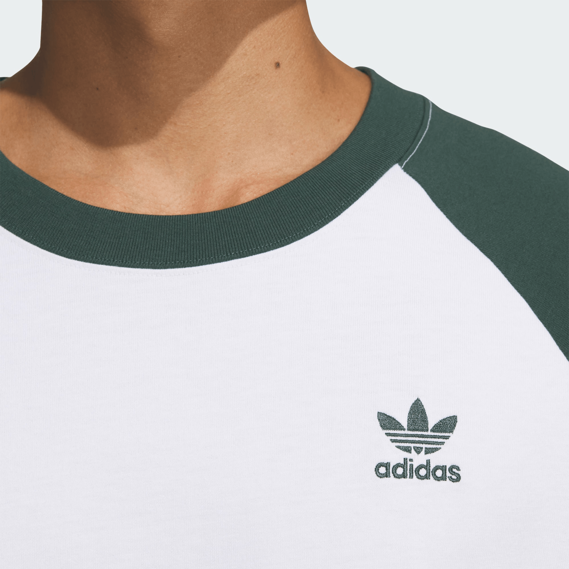 Adidas Originals Adicolor Raglan T-Shirt Mineral Green — фото 1