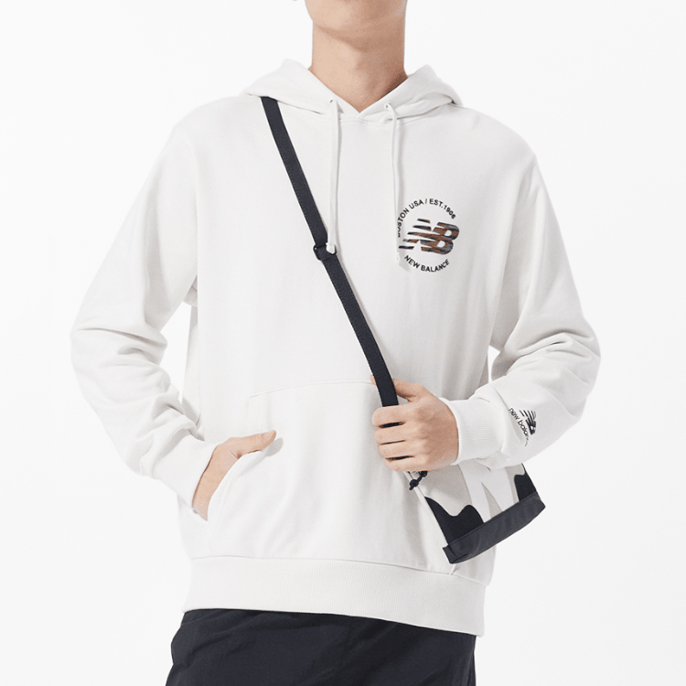 New Balance CNY Logo Hoodie White — фото 2