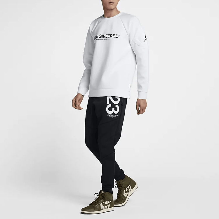 Jordan Air Jordan 23 Engineered Flight Tech Diamond Pullover White — фото 3
