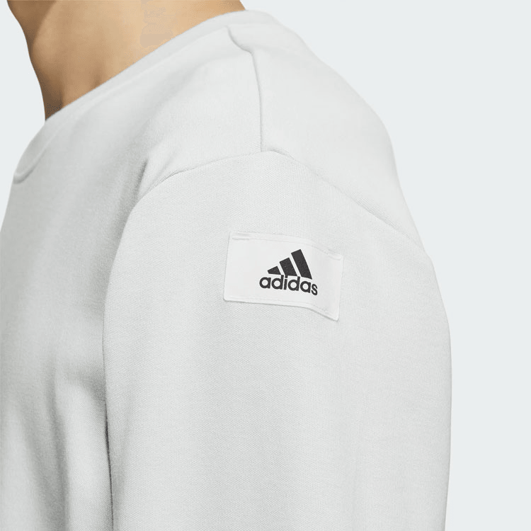 Adidas Sportswear Lounge Sweatshirt Silver Gray — фото 4