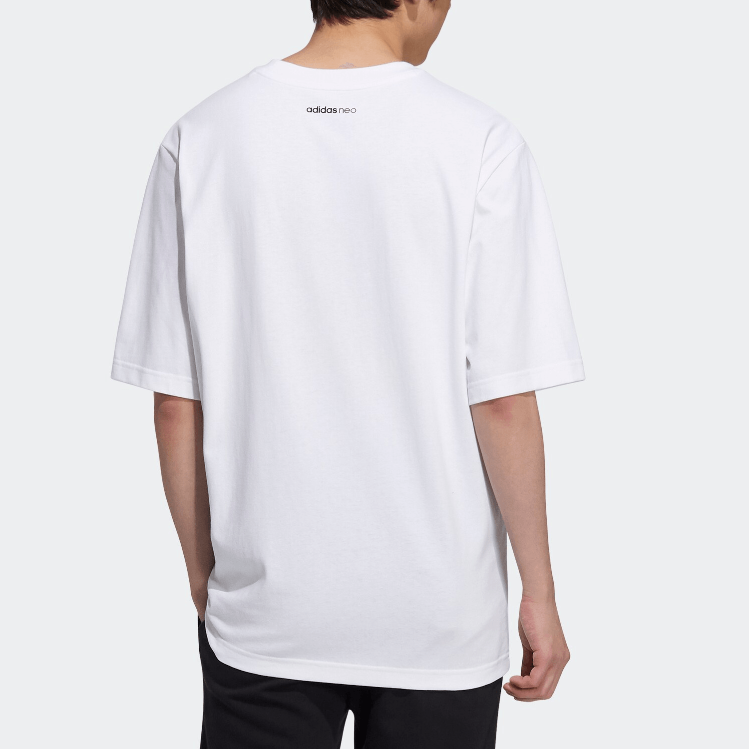 Adidas neo Printed Breathable Tee White — фото 2