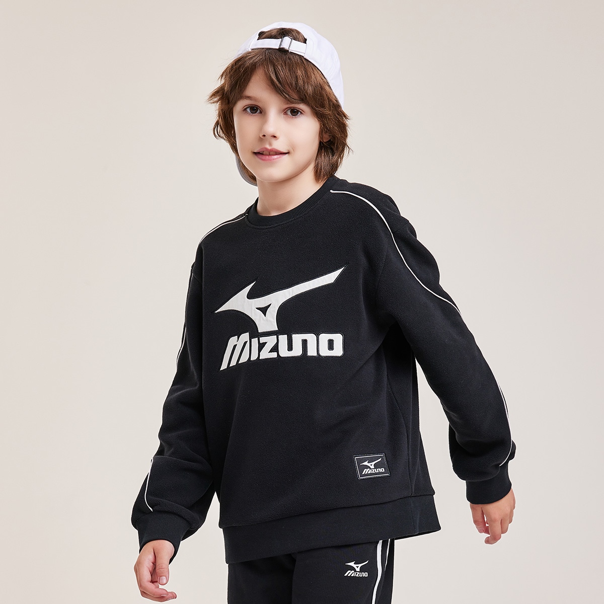 Mizuno Logo Crewneck Sweatshirt Kids — фото 5