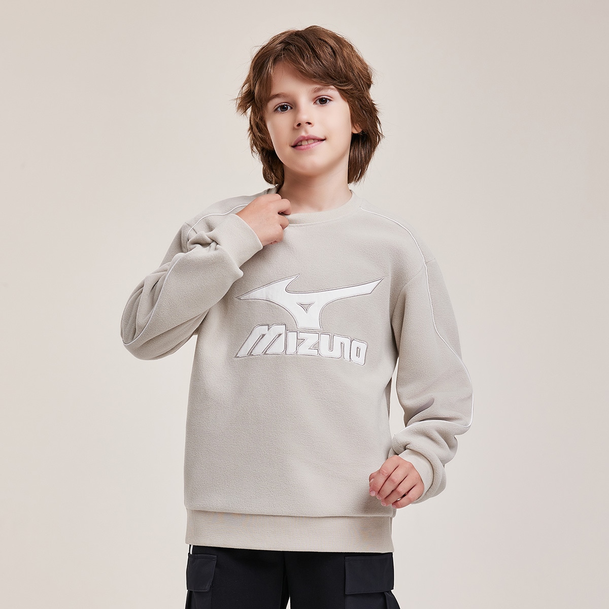 Mizuno Logo Crewneck Sweatshirt Kids — фото 2
