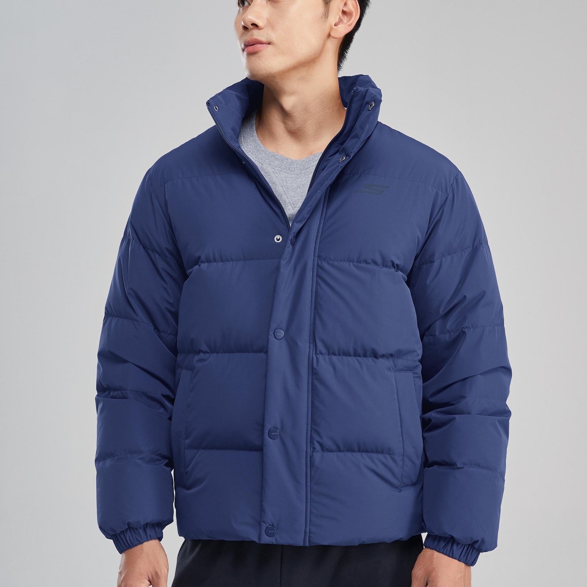 Skechers Sport Life Down Jacket Mid Century Blue — фото 2
