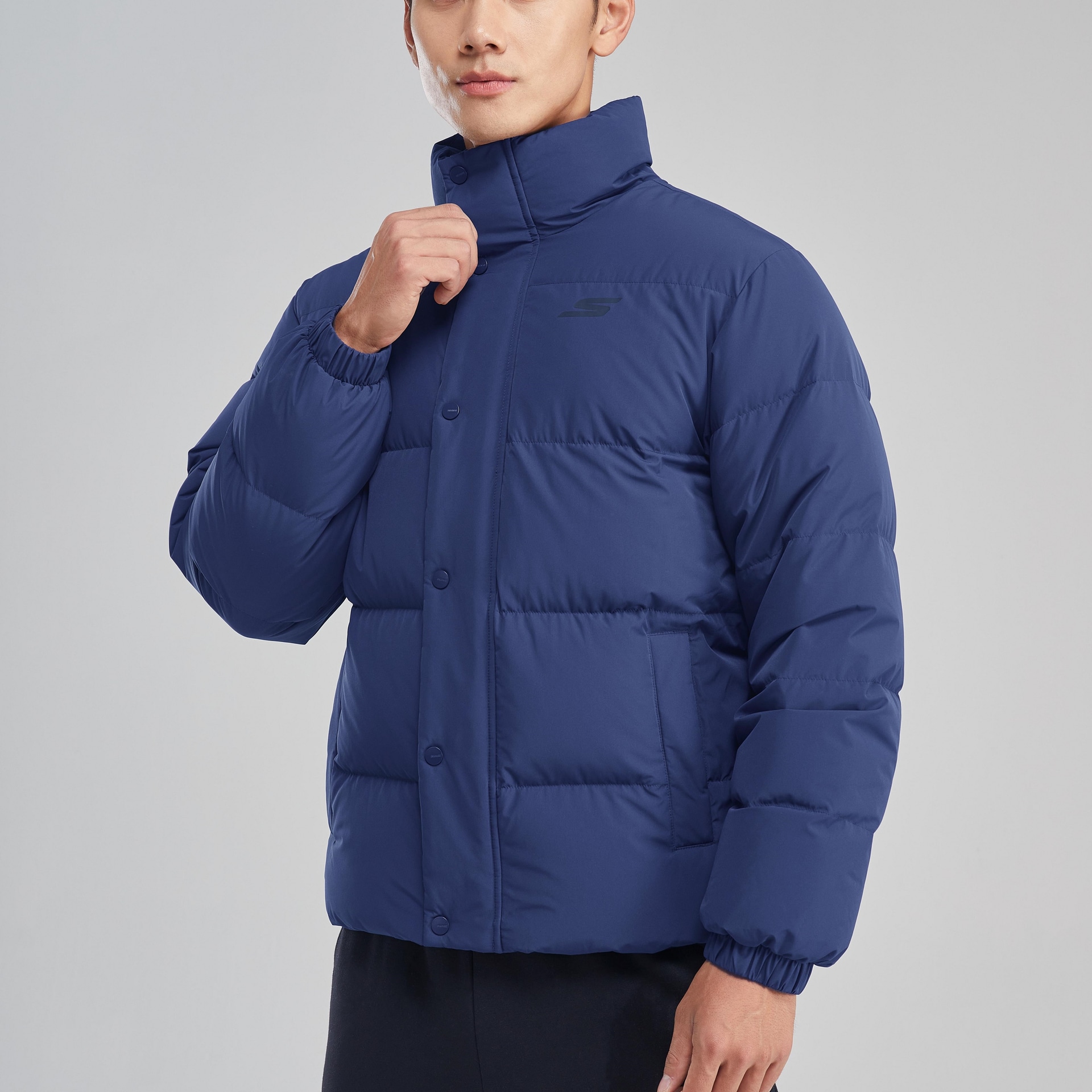 Skechers Sport Life Down Jacket Mid Century Blue — фото 3