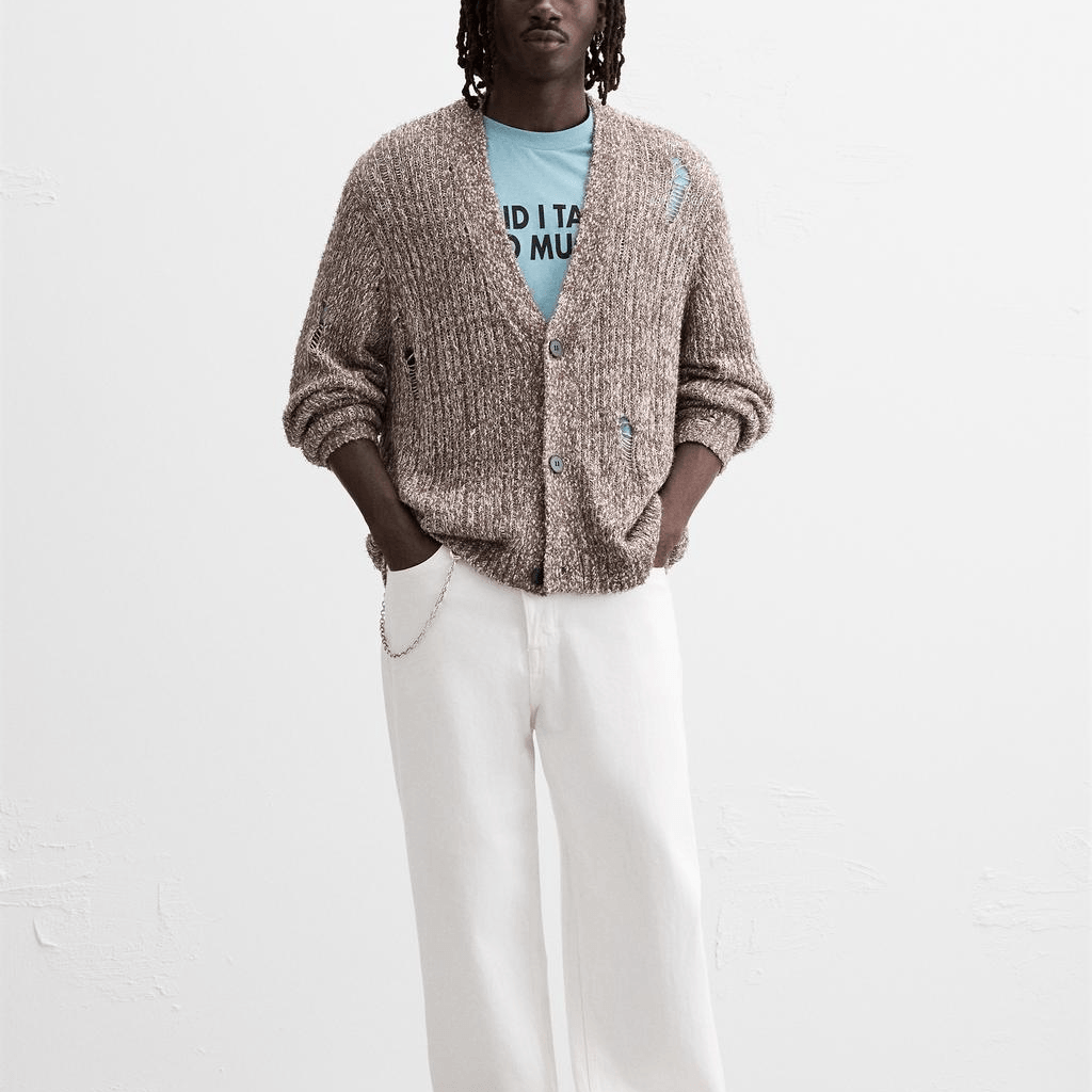 Zara Cardigan Brown/Dark Grey — фото 4