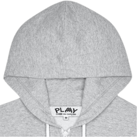 Cdg Play Hoodie Grey — фото 3