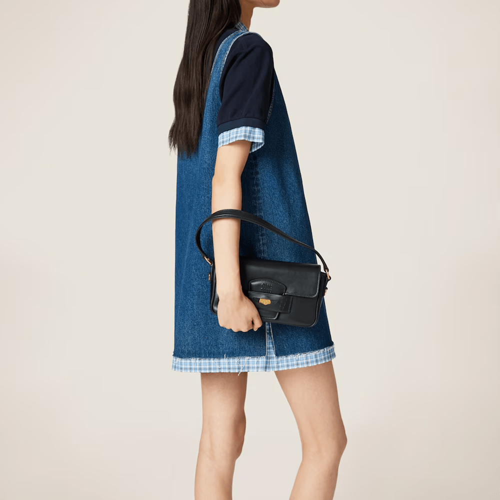Miu Miu Logo Sleeveless Dress Blue — фото 3