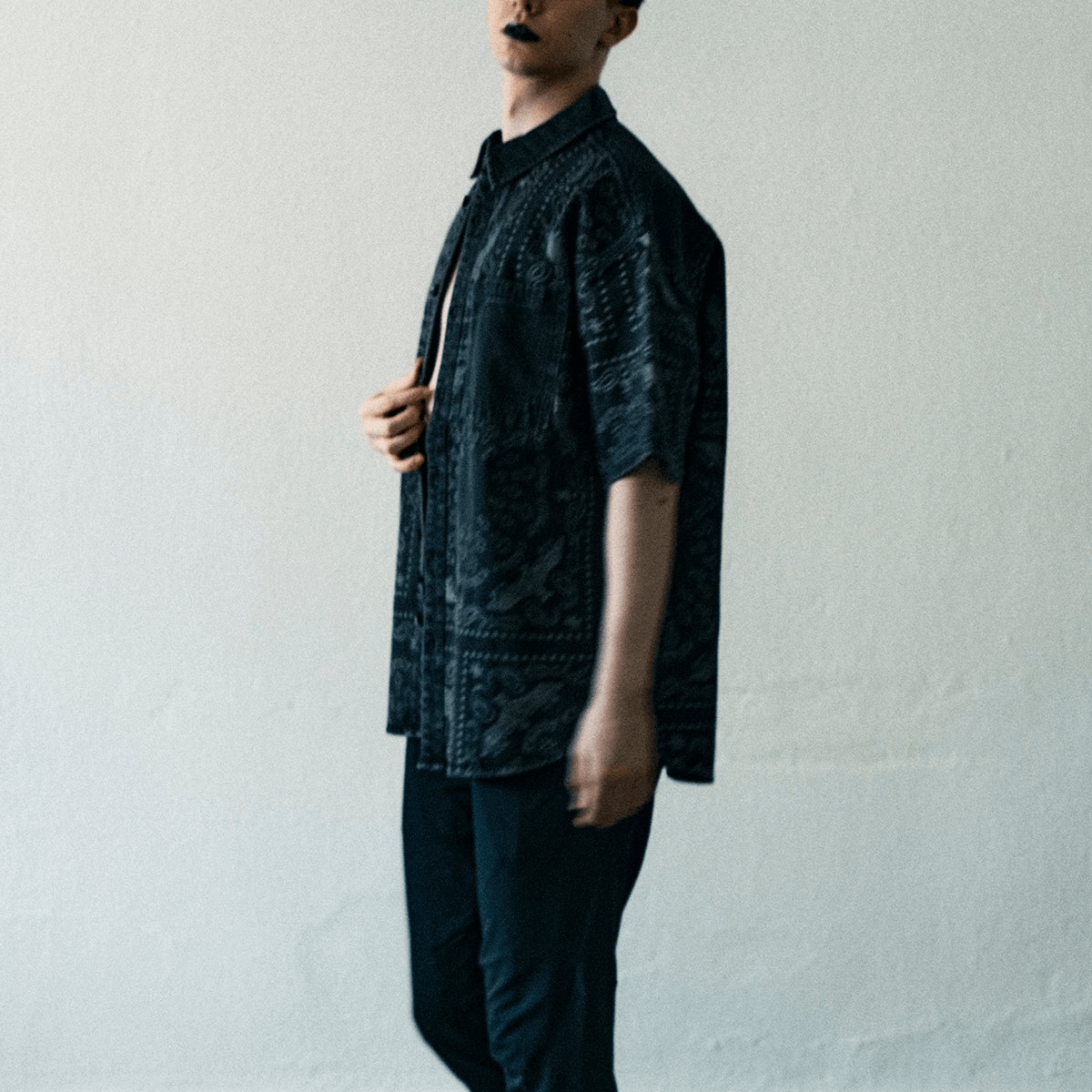 Boy London Denim Short Sleeve Shirt Black — фото 5