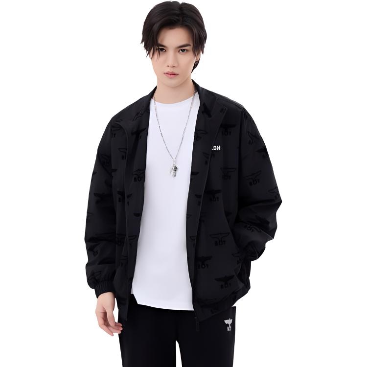 Boy London Letter Print Zip Jacket Black — фото 2