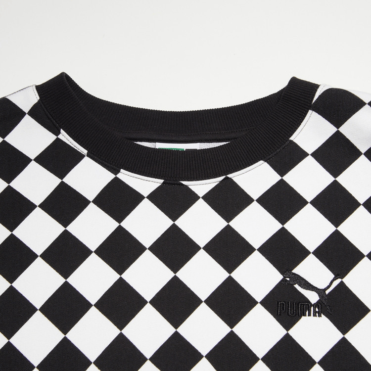Puma Casual Crewneck Sweatshirt Black White — фото 2