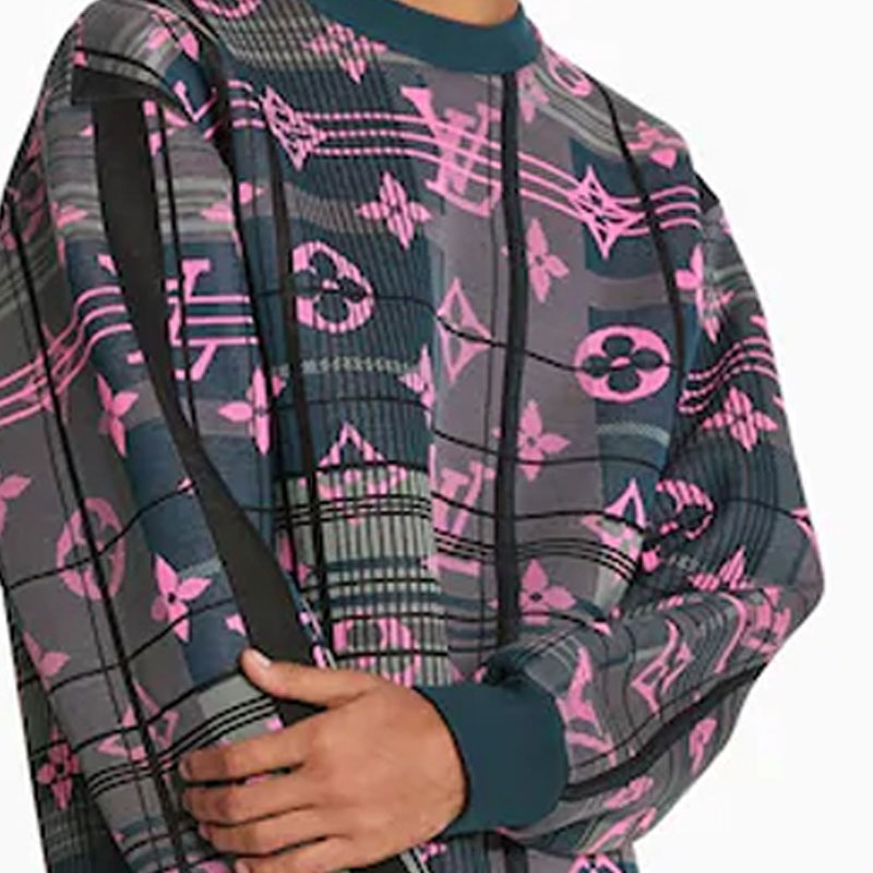 Louis Vuitton Pullover Sweatshirt Men's Dark Green — фото 5