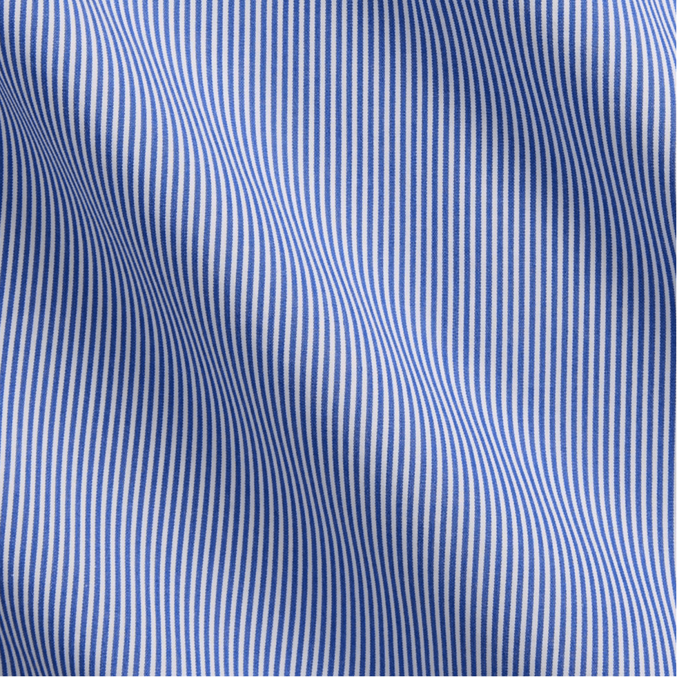 Polo Ralph Lauren FW24 Striped Collar Shirt Blue — фото 5