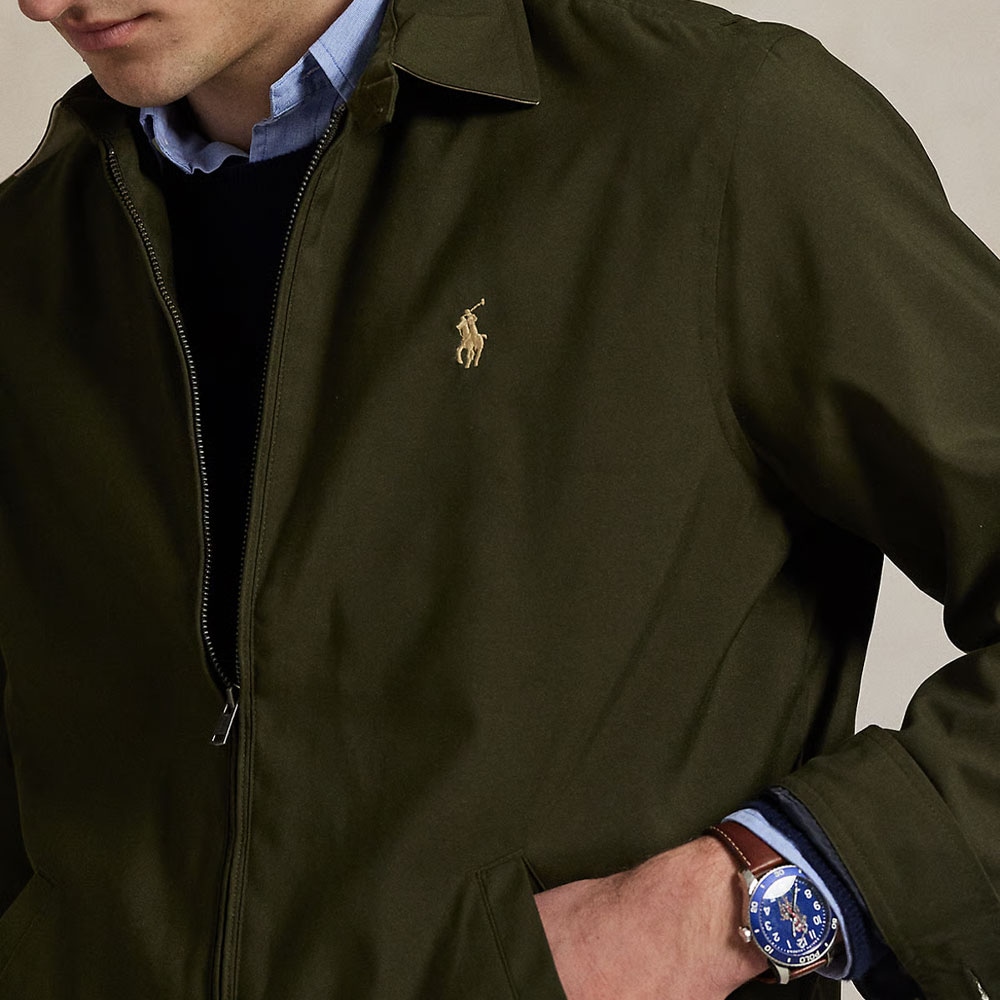 Ralph Lauren Polo Ralph Lauren Embroidered Logo Zip Jacket Green — фото 4