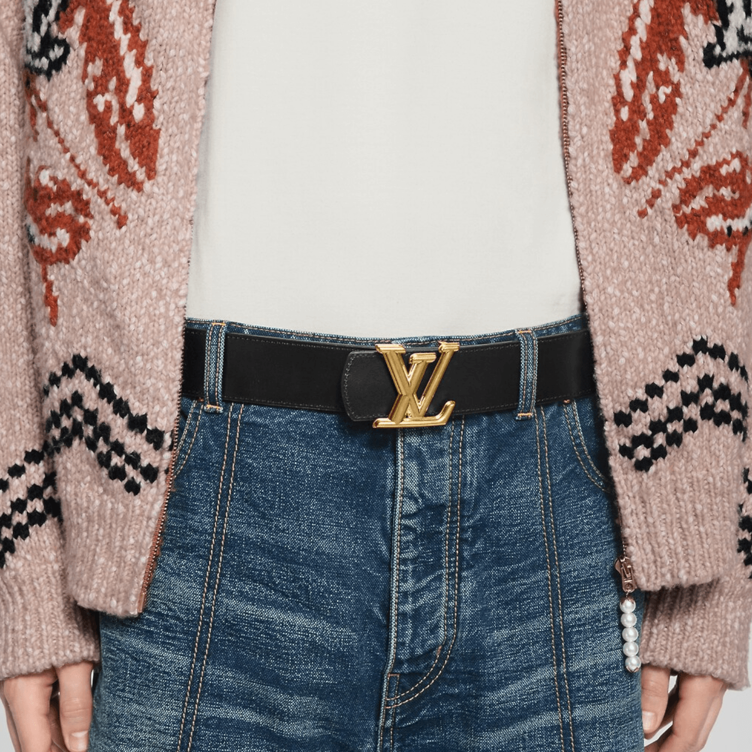 Louis Vuitton x Nigo Belt Brown/Black — фото 4