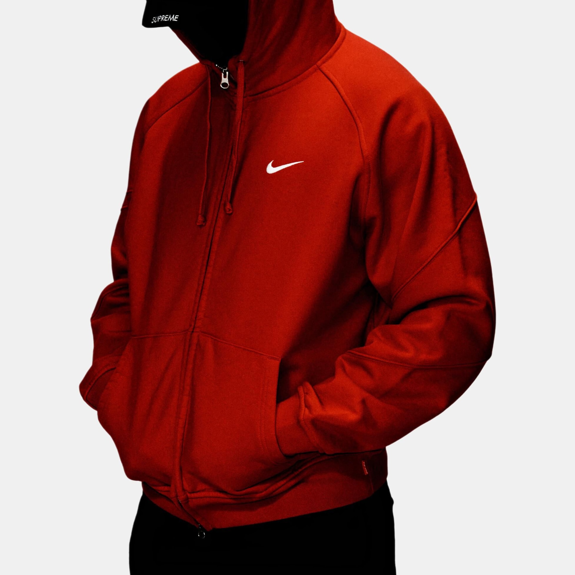 Supreme x Nike Zip Up Hooded Sweatshirt — фото 6
