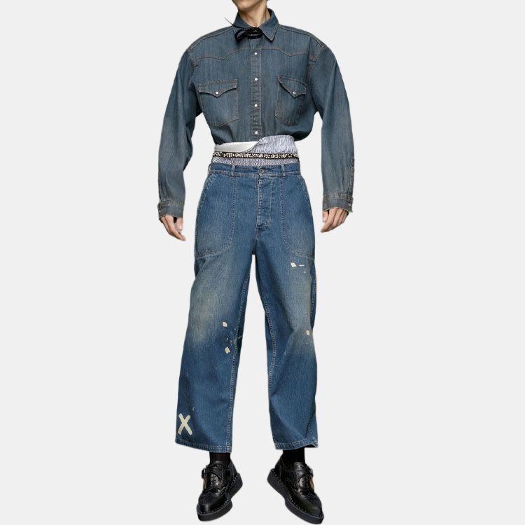 Maison Margiela Distressed Jeans — фото 2