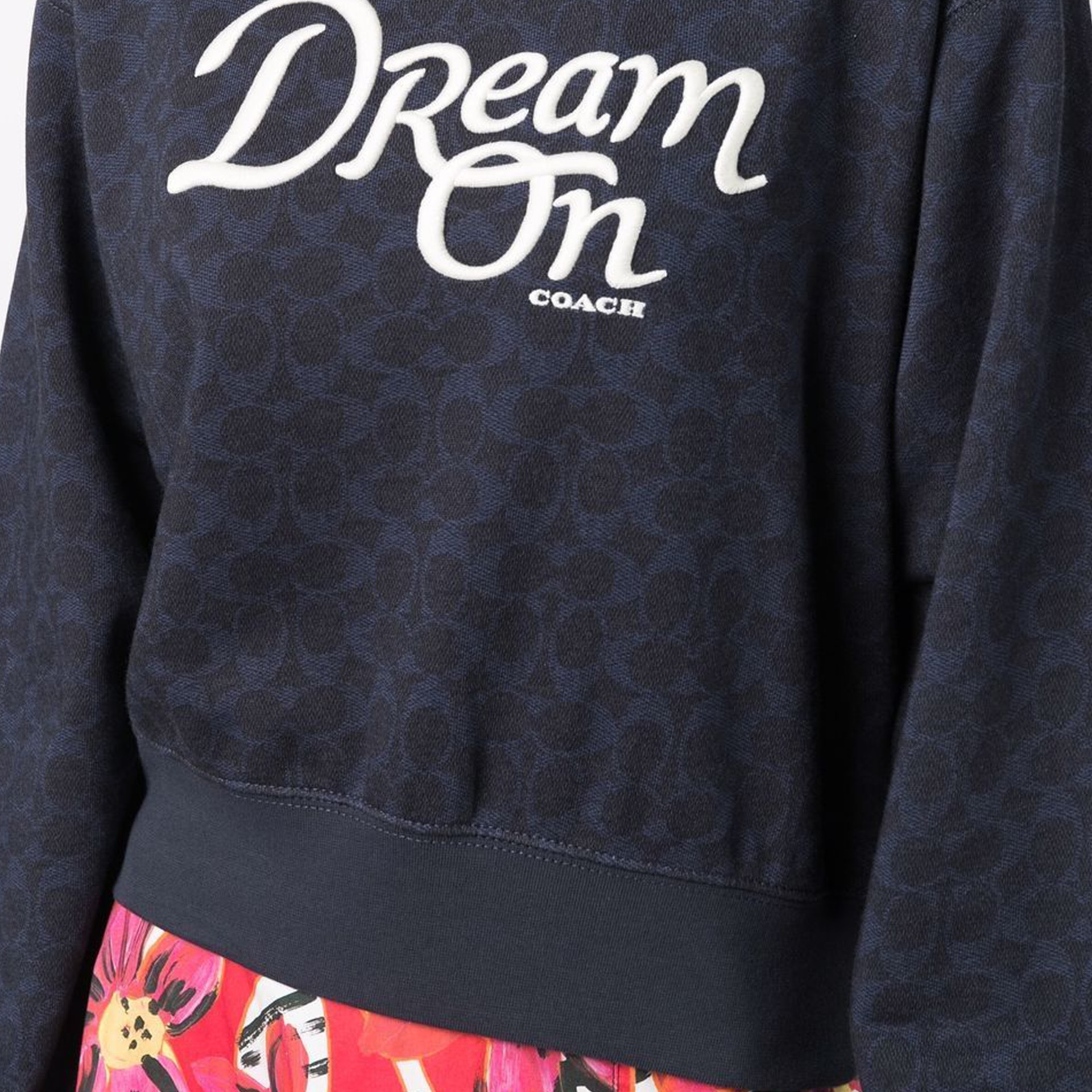Coach Dream On Crewneck Sweatshirt Navy — фото 4