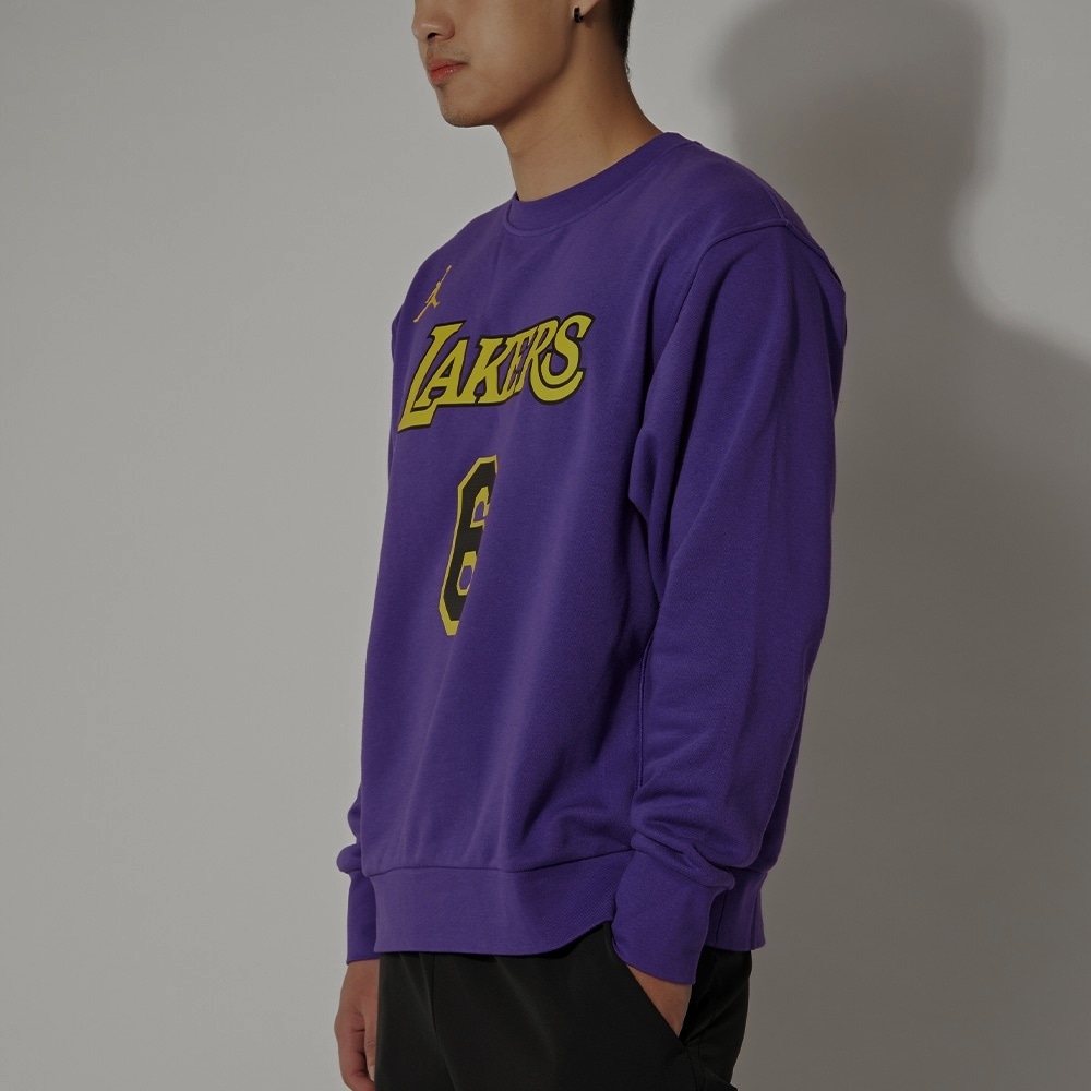 Jordan NBA Los Angeles Lakers Crewneck Sweatshirt Purple — фото 3
