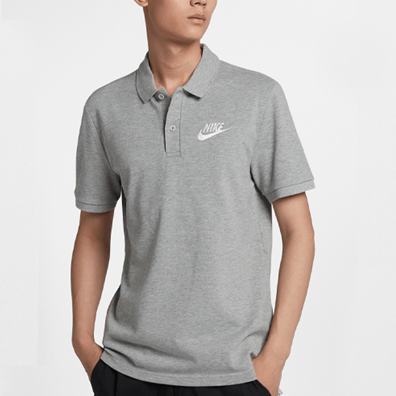 Nike Polo Shirt Men's Grey — фото 2