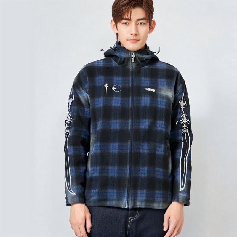 Thug Club Flannel Zip Hoodie — фото 3
