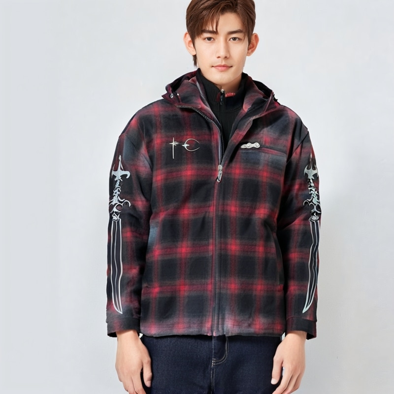 Thug Club Flannel Zip Hoodie — фото 1