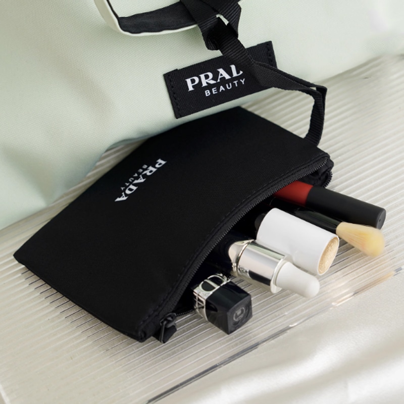 Prada (Арт. 豆绿色/粉色大容量手提化妆包) — фото 2