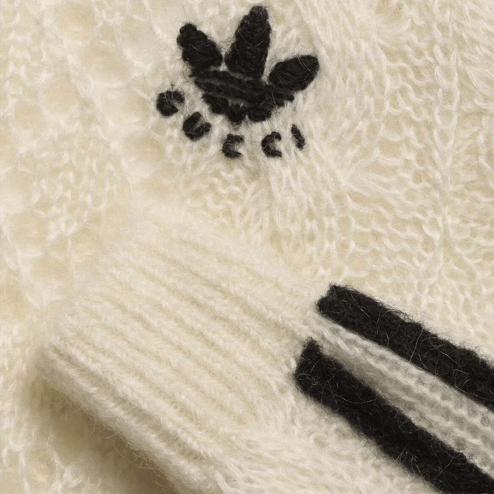 Gucci x adidas FW22 Mohair Sweater Ivory — фото 11