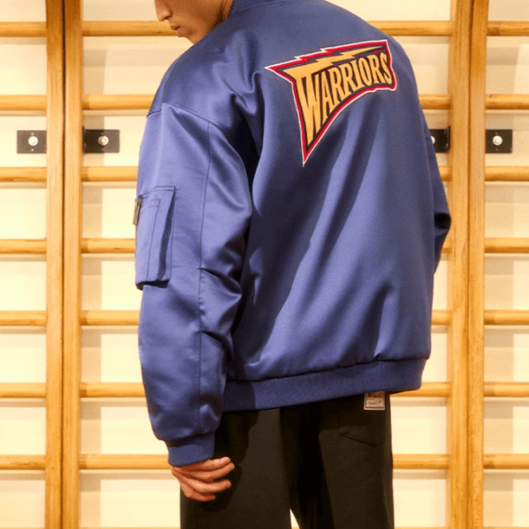Mitchell & Ness NBA Lifestyle Jacket Navy — фото 3