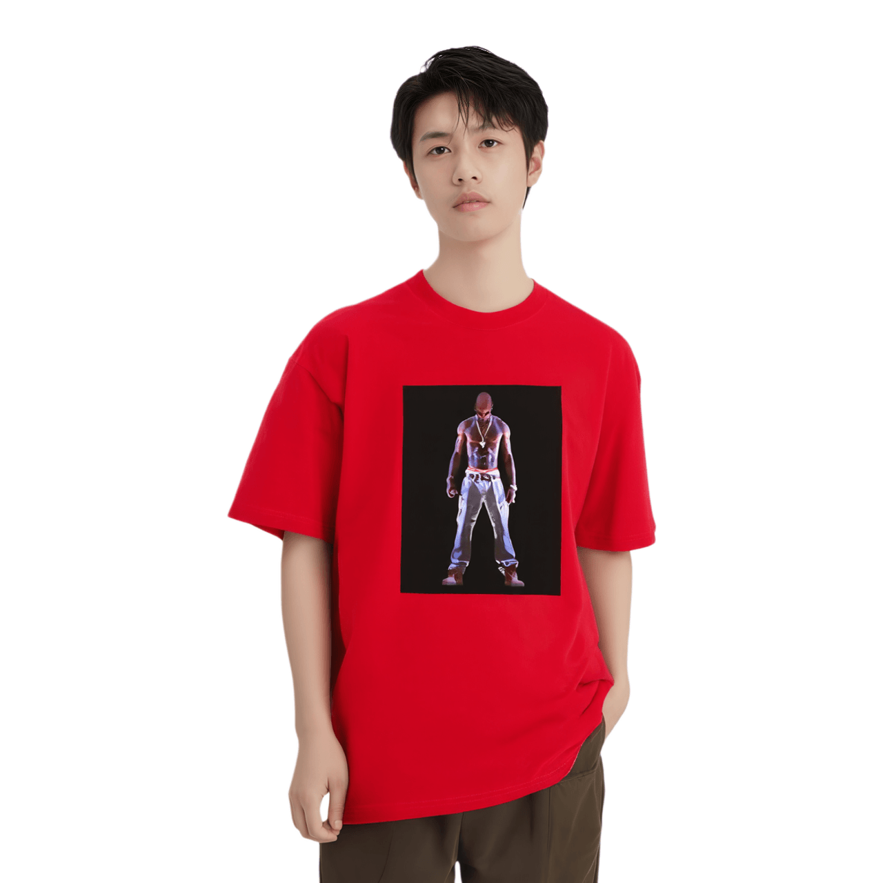 Supreme Tupac Hologram Tee Red — фото 5