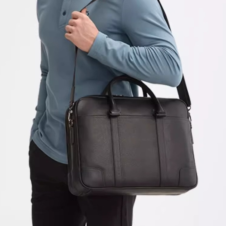 Dosrfini Large Leather Tote Black — фото 6