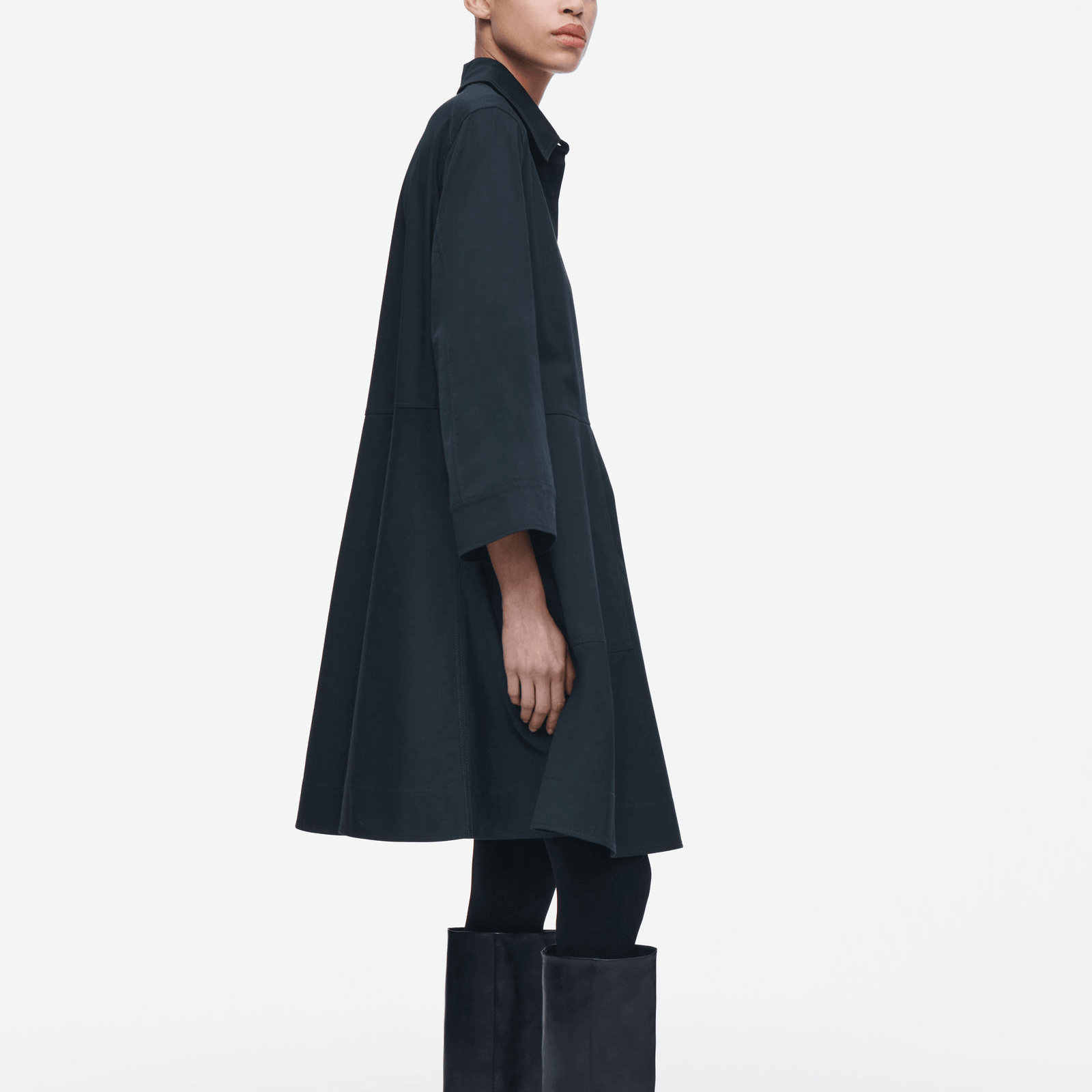 Cos A-Line Navy Dress — фото 4