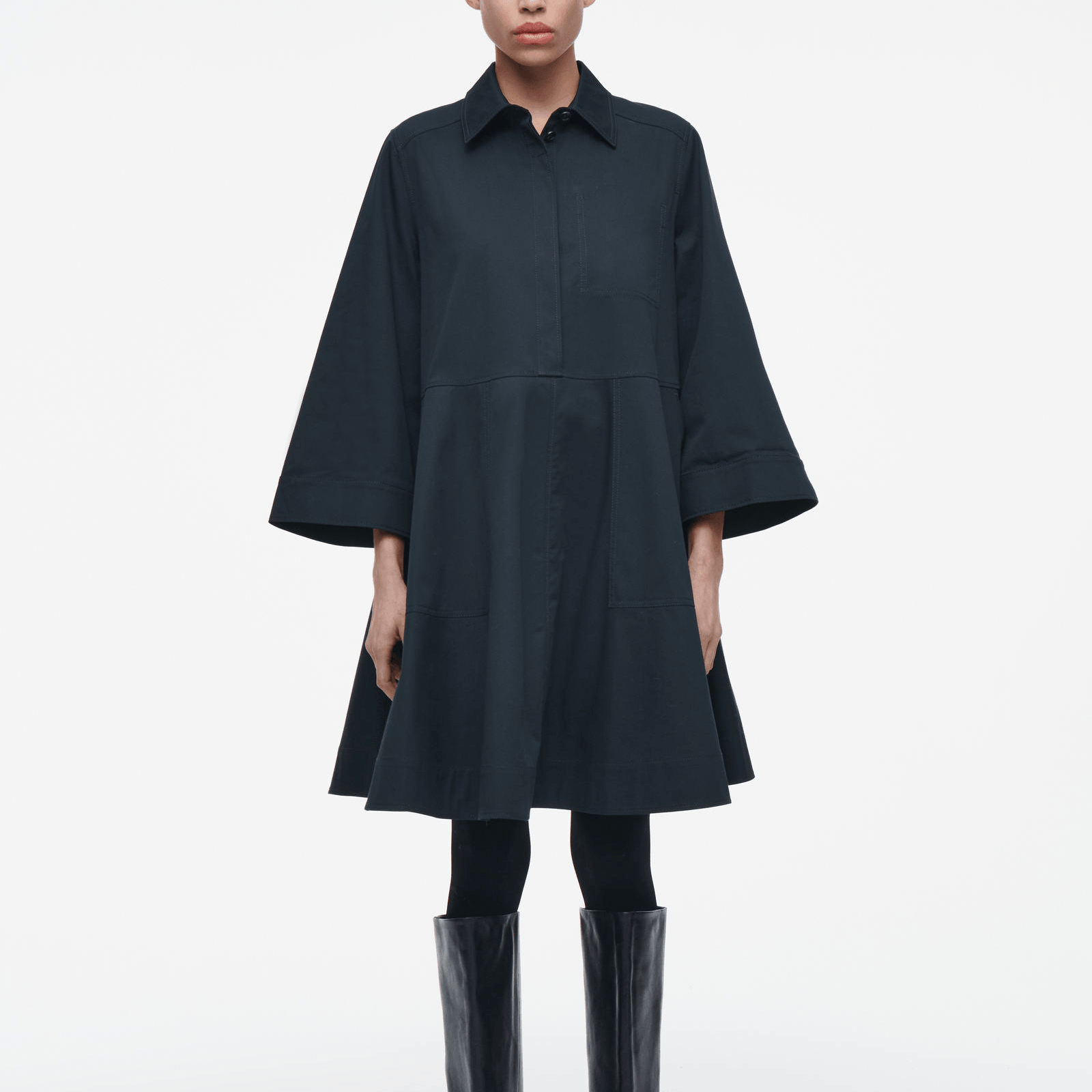 Cos A-Line Navy Dress — фото 2