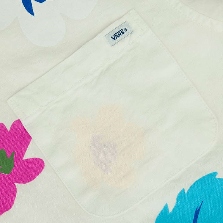 Vans Floral Print Shirt Off White — фото 3