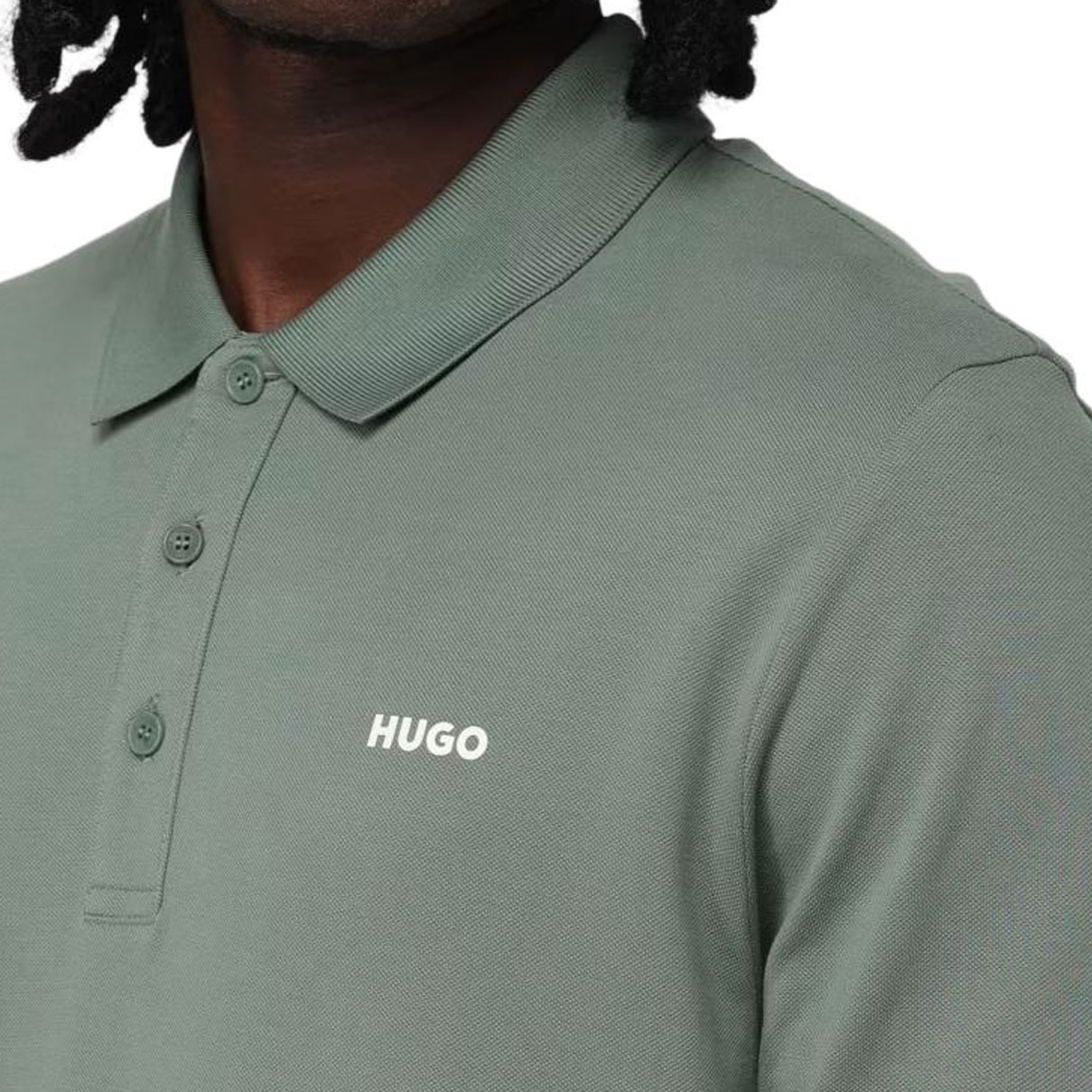 Hugo Boss Logo Print Polo Shirt Light Green — фото 3