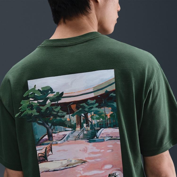 Nike Max90 SS25 SB Tee Green — фото 3