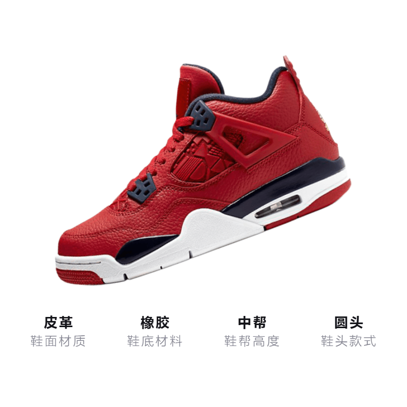 Jordan Air Jordan 4 SE FIBA Gym Red GS — фото 9
