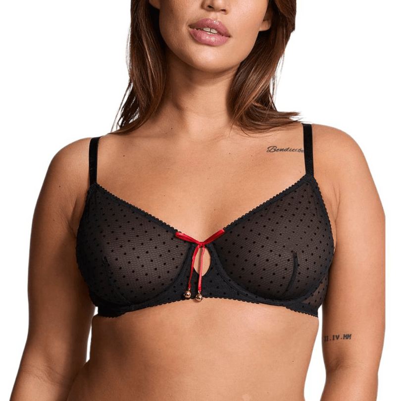 Victoria'S Secret Very Sexy Black Polka Dot Bra — фото 2