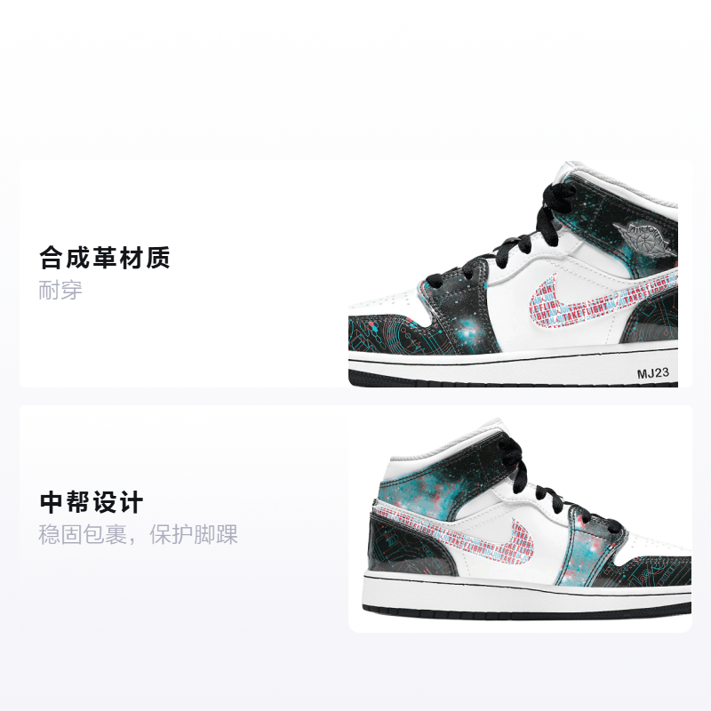 Jordan Air Jordan 1 Mid SE "Take Flight" 3D GS — фото 1
