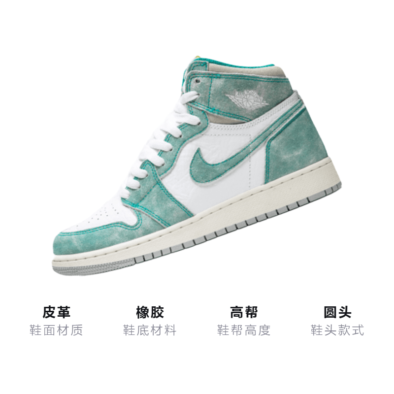 Jordan Air Jordan 1 Retro High Turbo Green GS — фото 2