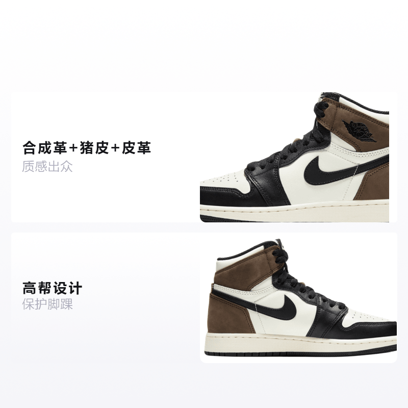 Jordan Air Jordan 1 Retro High OG "Dark Mocha" GS — фото 7