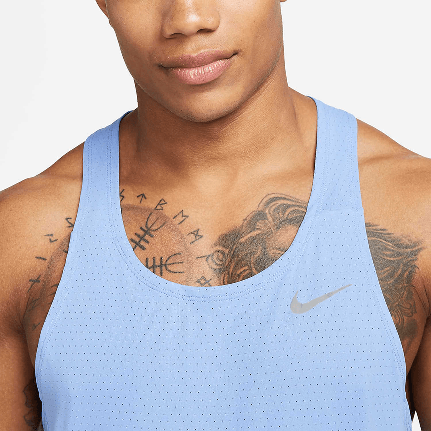 Nike Dry Fit Sleeveless Tee Blue — фото 3