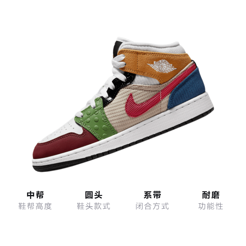 Jordan Air Jordan 1 Multi-Material GS — фото 2