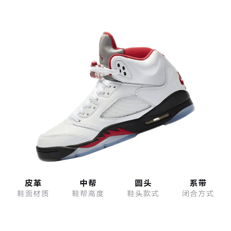 Jordan Air Jordan 5 Retro "Fire Red" GS 2020 — фото 2