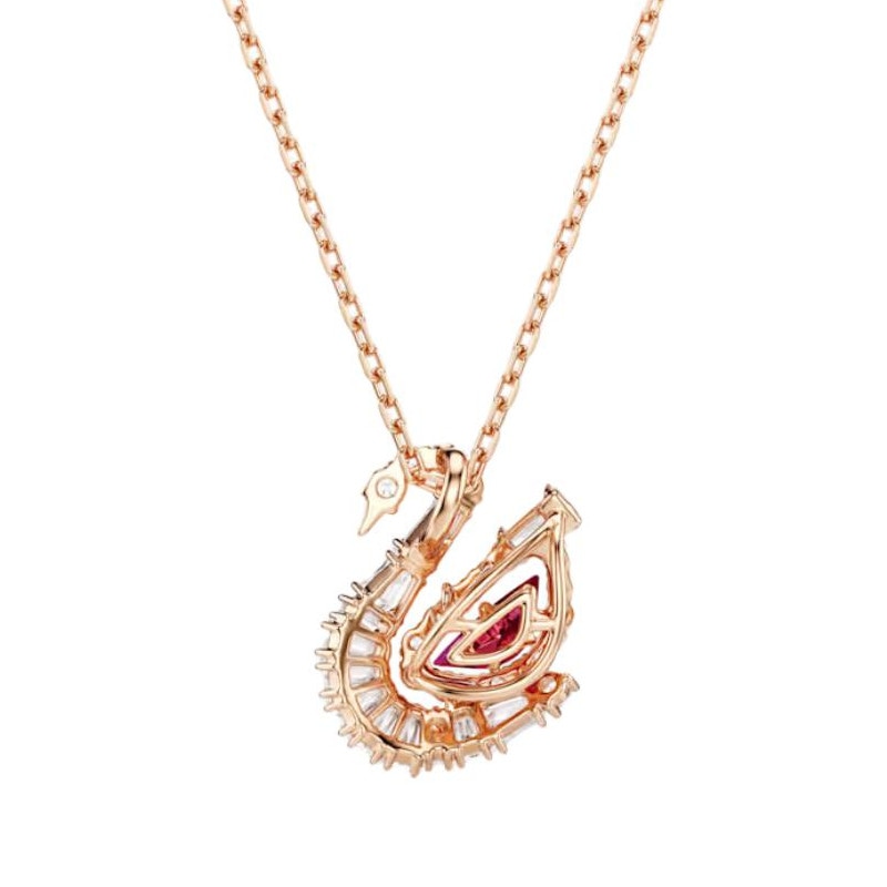 Swarovski Swan Necklace Red — фото 3