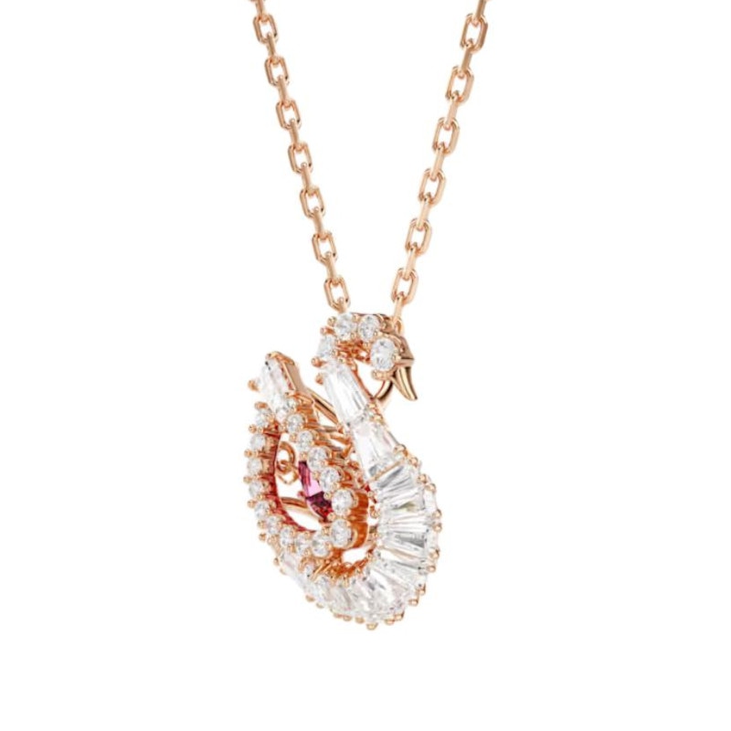 Swarovski Swan Necklace Red — фото 2