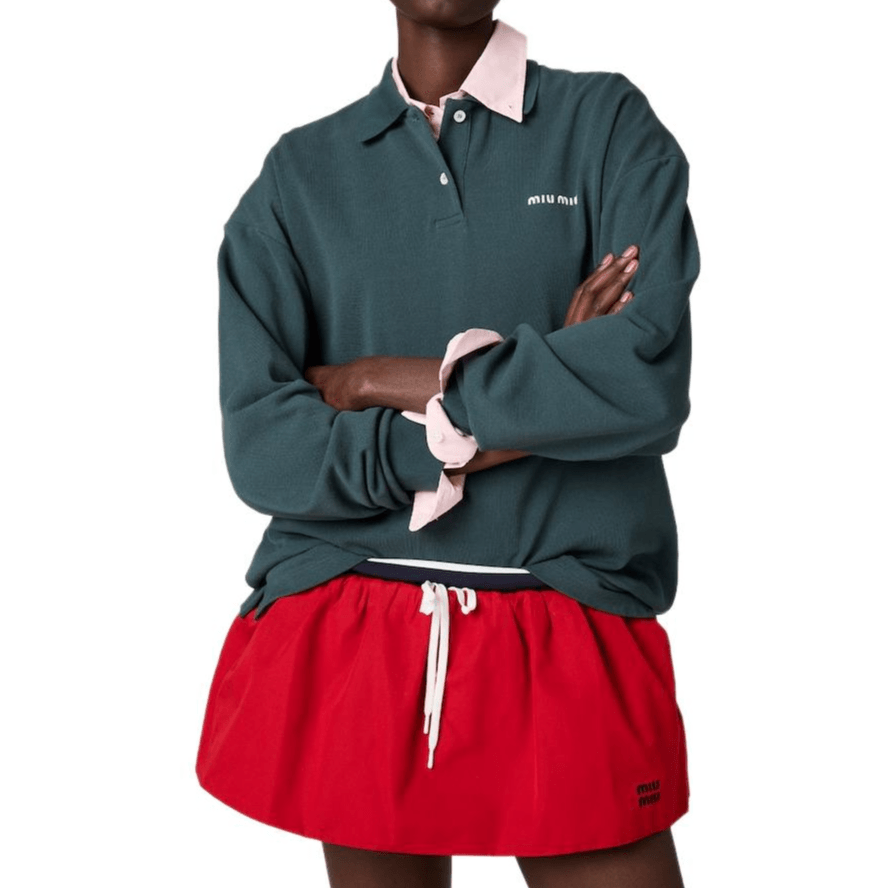 Miu Miu Polo Shirt Green — фото 2