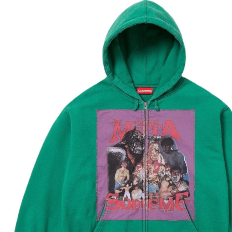 Supreme Muta Zip Up Hooded Sweatshirt — фото 4